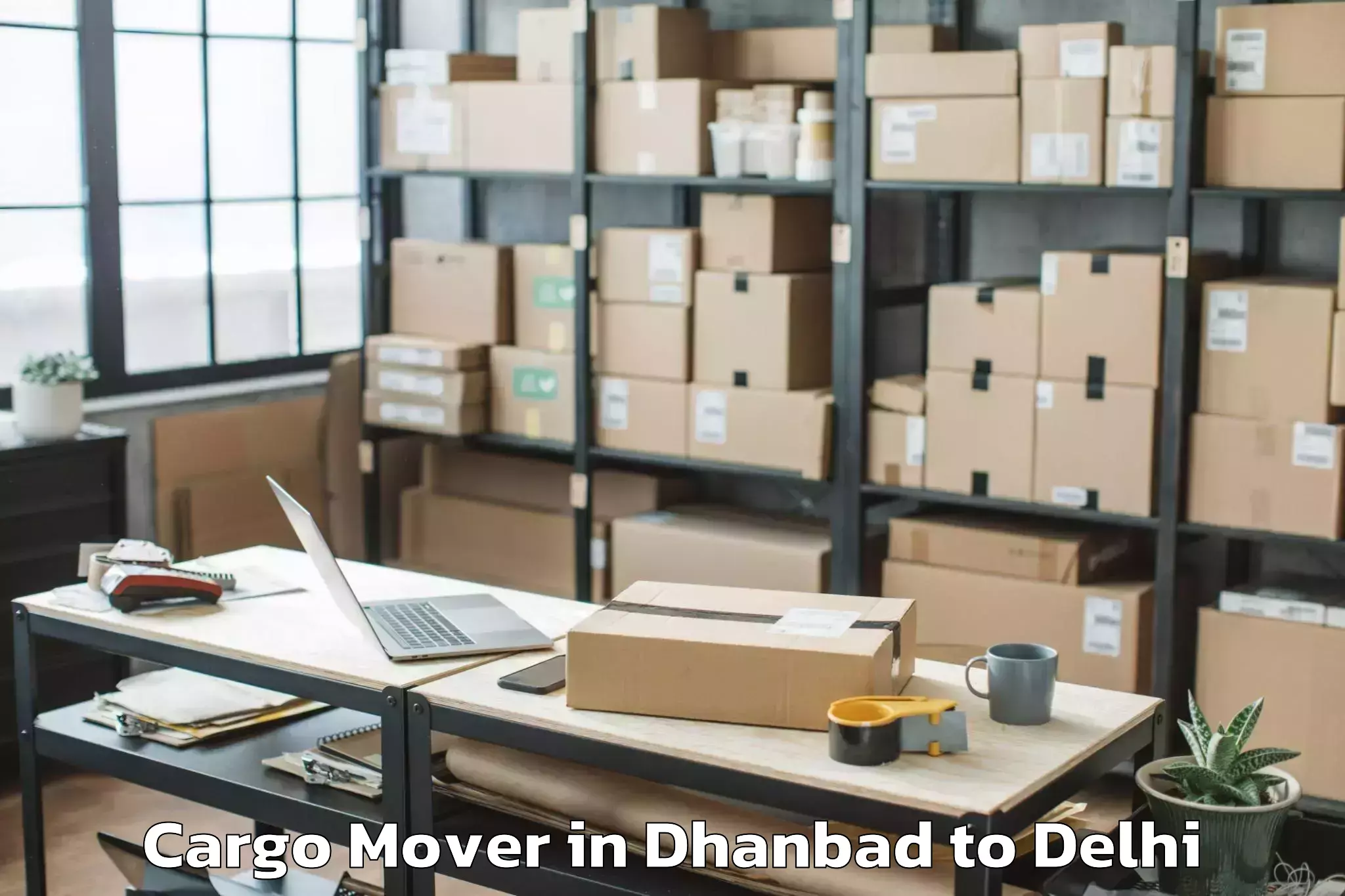 Professional Dhanbad to Iit Delhi Cargo Mover